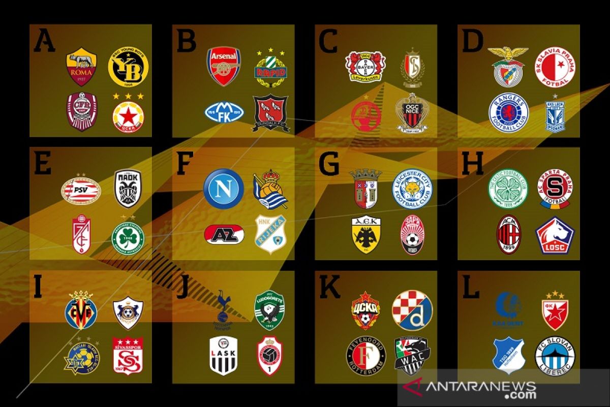 Liga Europa: Hasil undian tempatkan Milan dan Napoli di grup berat