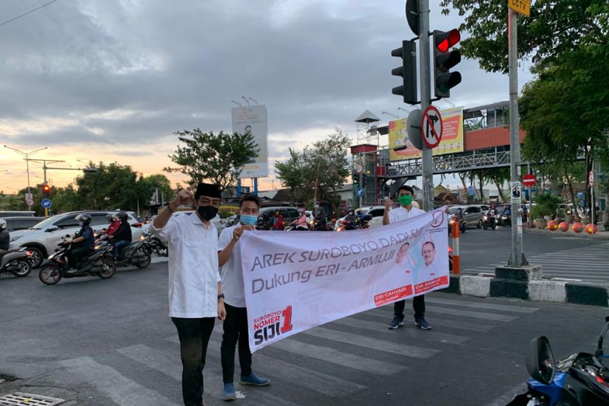 TMP gelar aksi simpatik tolak politik uang di Pilkada Surabaya