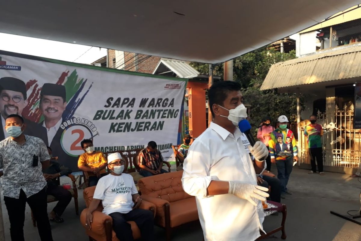 Machfud-Mujiaman janjikan dana stimulus Rp1 juta per KK di Surabaya