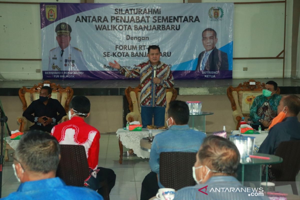 Pjs wali kota minta dukungan forum RT/RW