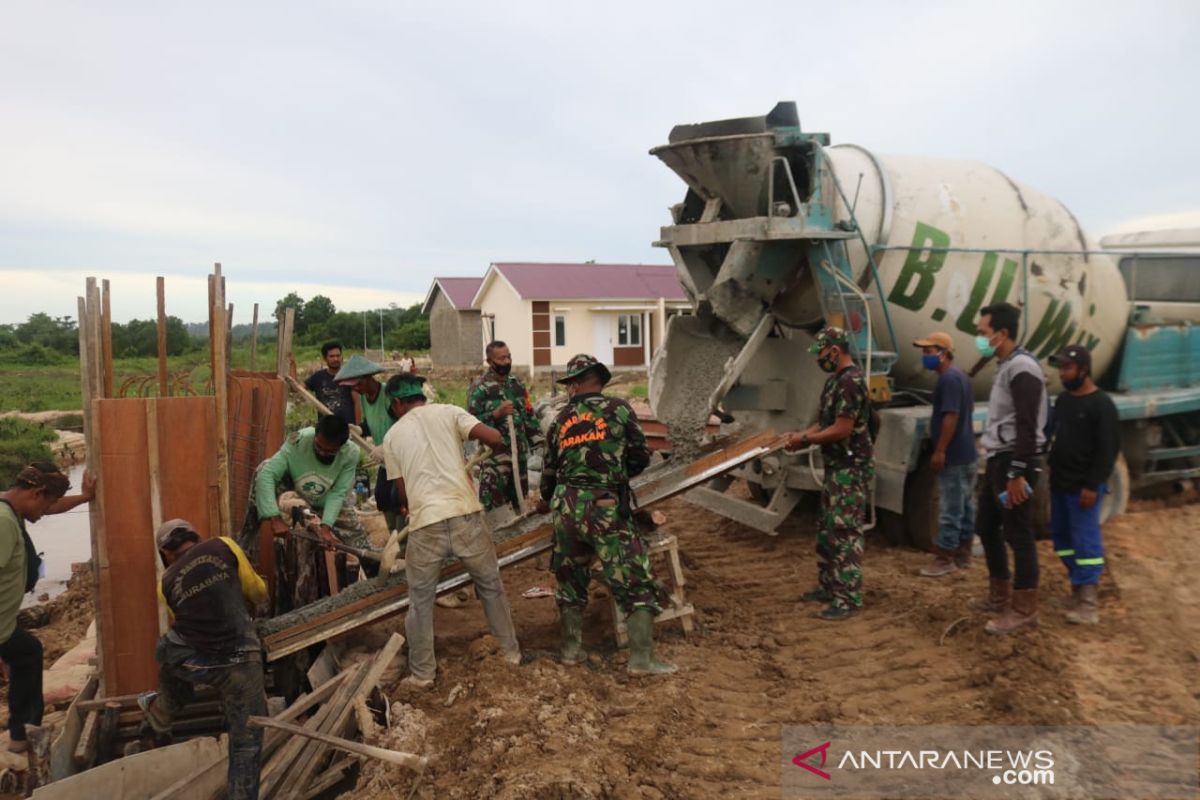 Satgas TMMD target percepatan penyelesaian pembangunan jembatan