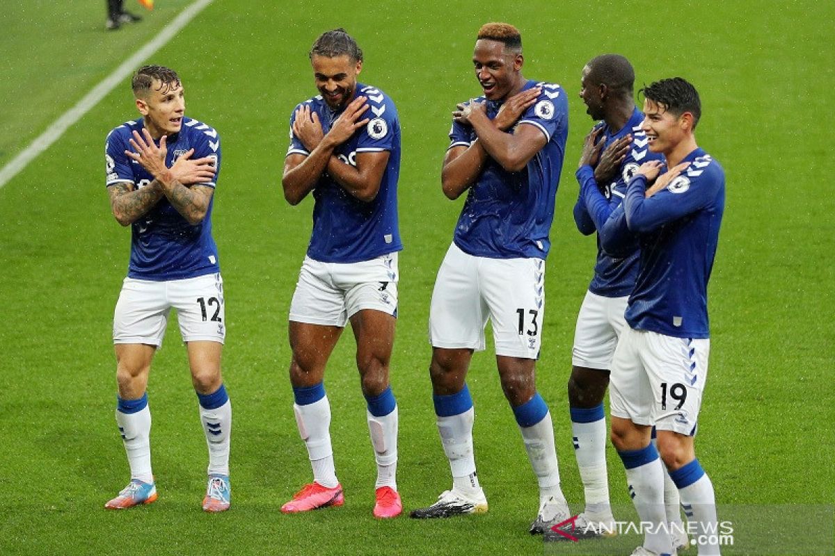 Everton menang lagi untuk kembali ke puncak klasemen Liga Inggris