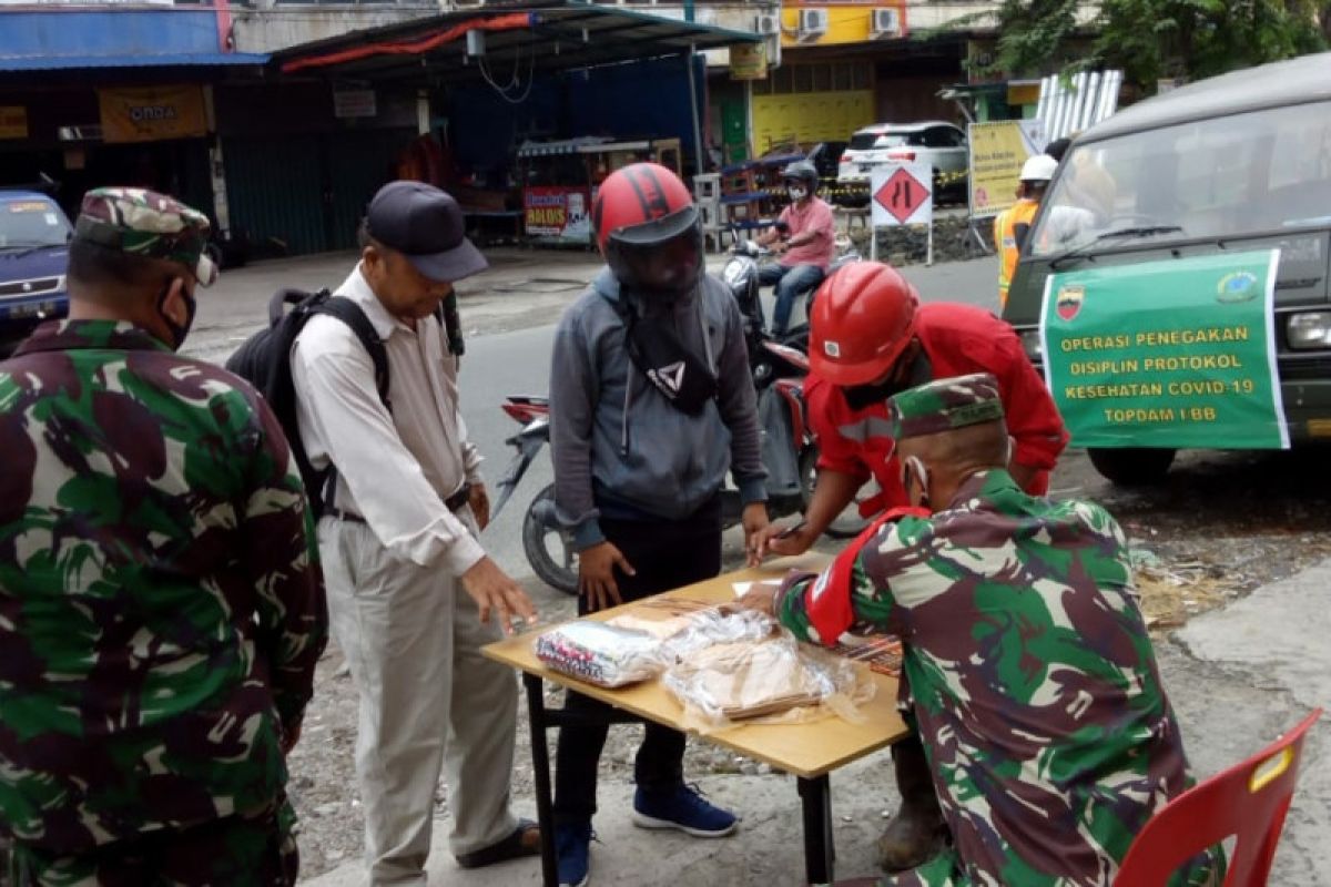 Kodam I/BB gelar operasi pendisiplinan protokol kesehatan warga