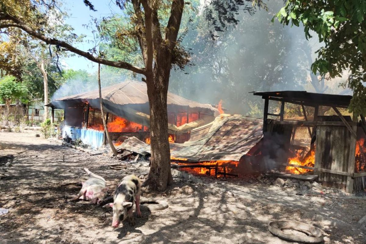 Satu meninggal dan tujuh rumah dibakar dalam bentrokan di Kabupaten Kupang