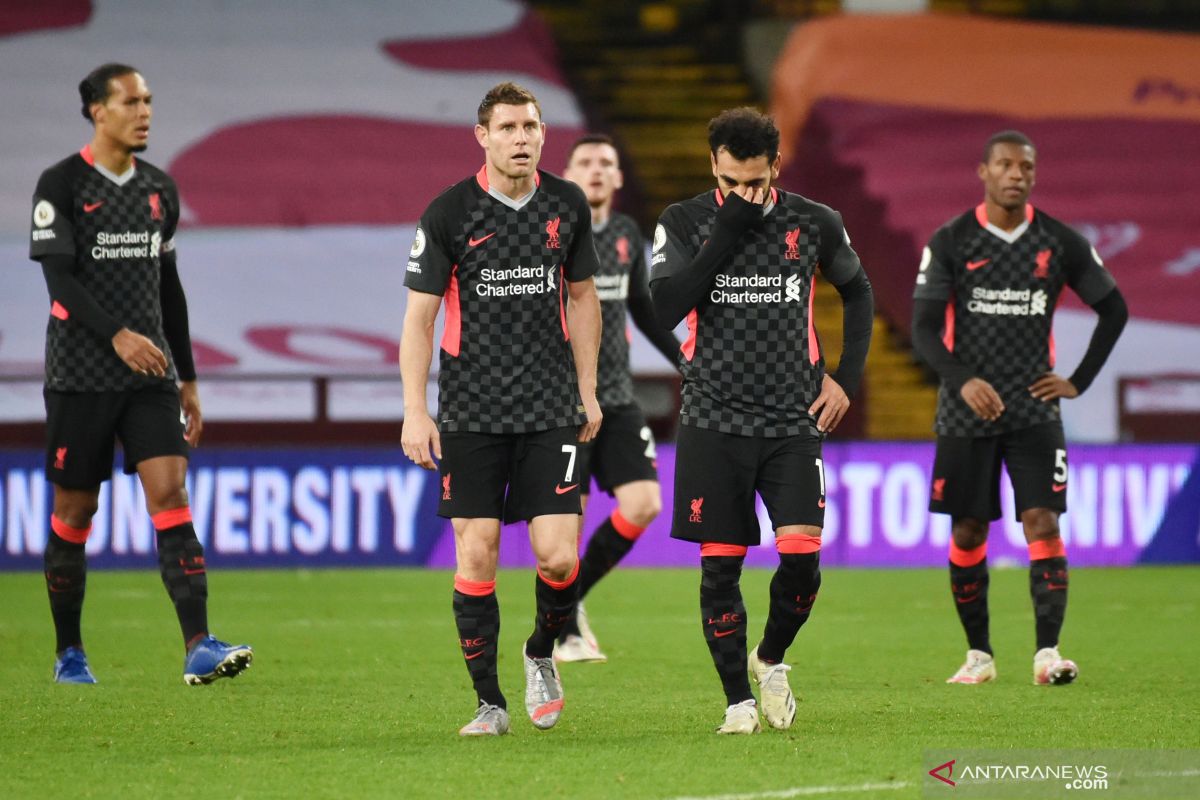 Aston Villa hajar Liverpool 7-2