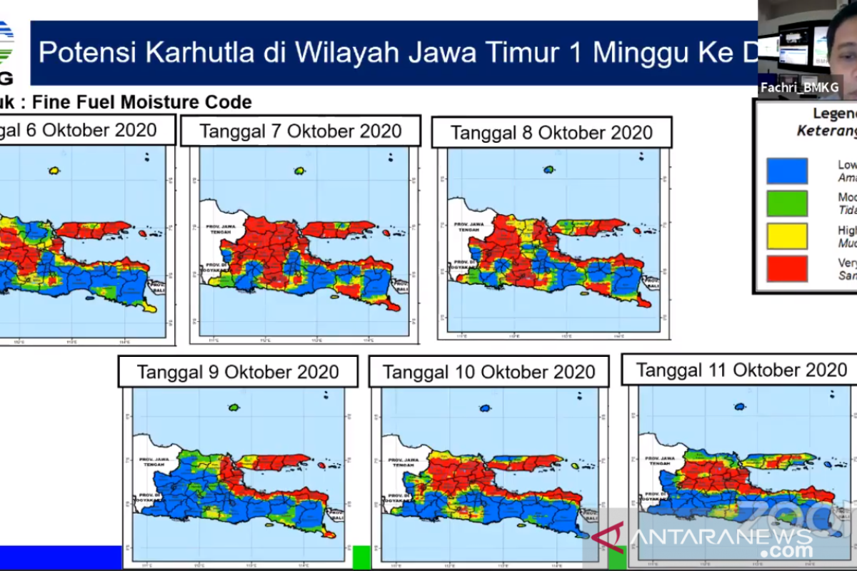 BMKG peringatkan masih ada potensi karhutla di Pulau Jawa