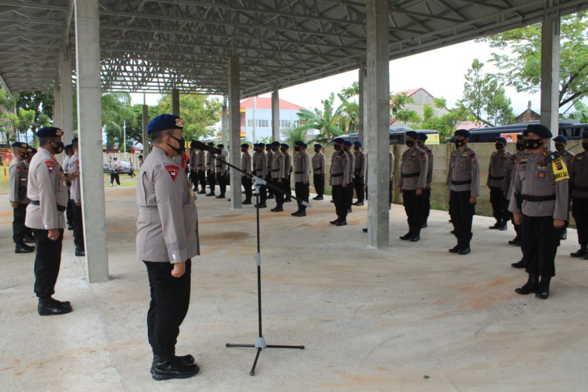 Polda Sumbar kirim ratusan personel Brimob bantu pengamanan di DKI