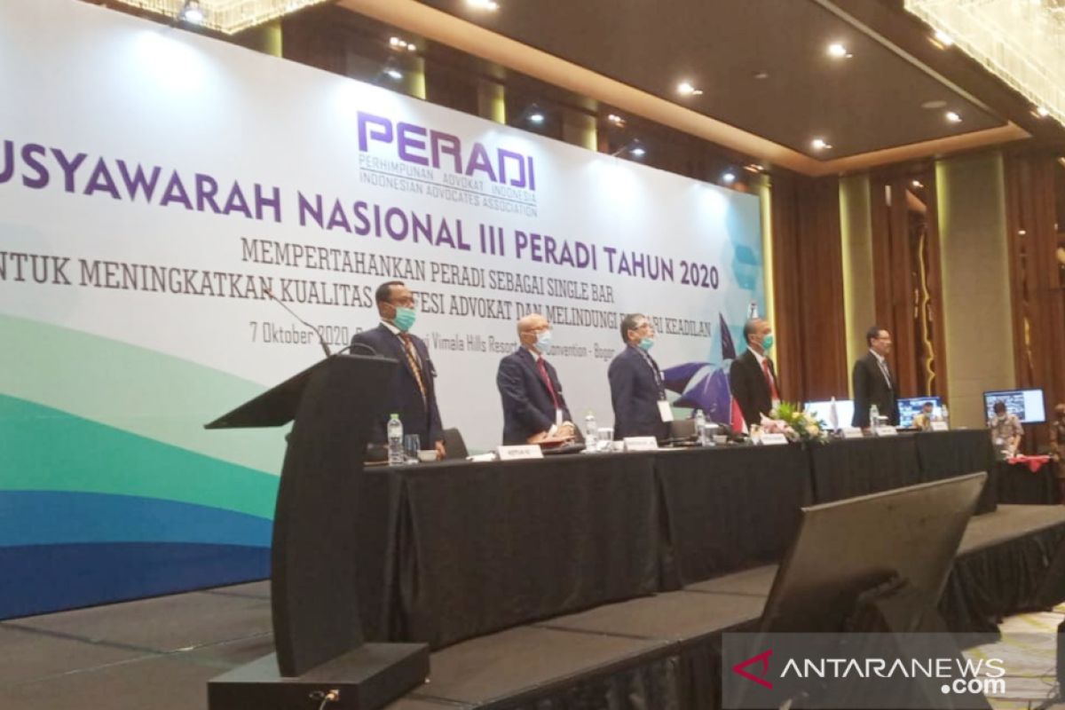 Munas ke-III, Otto Hasibuan terpilih jadi Ketua Umum Peradi periode 2020-2025