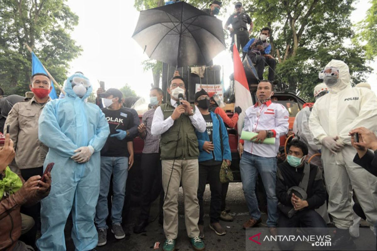 Ridwan Kamil akan sampaikan aspirasi buruh terkait UU Cipta Kerja