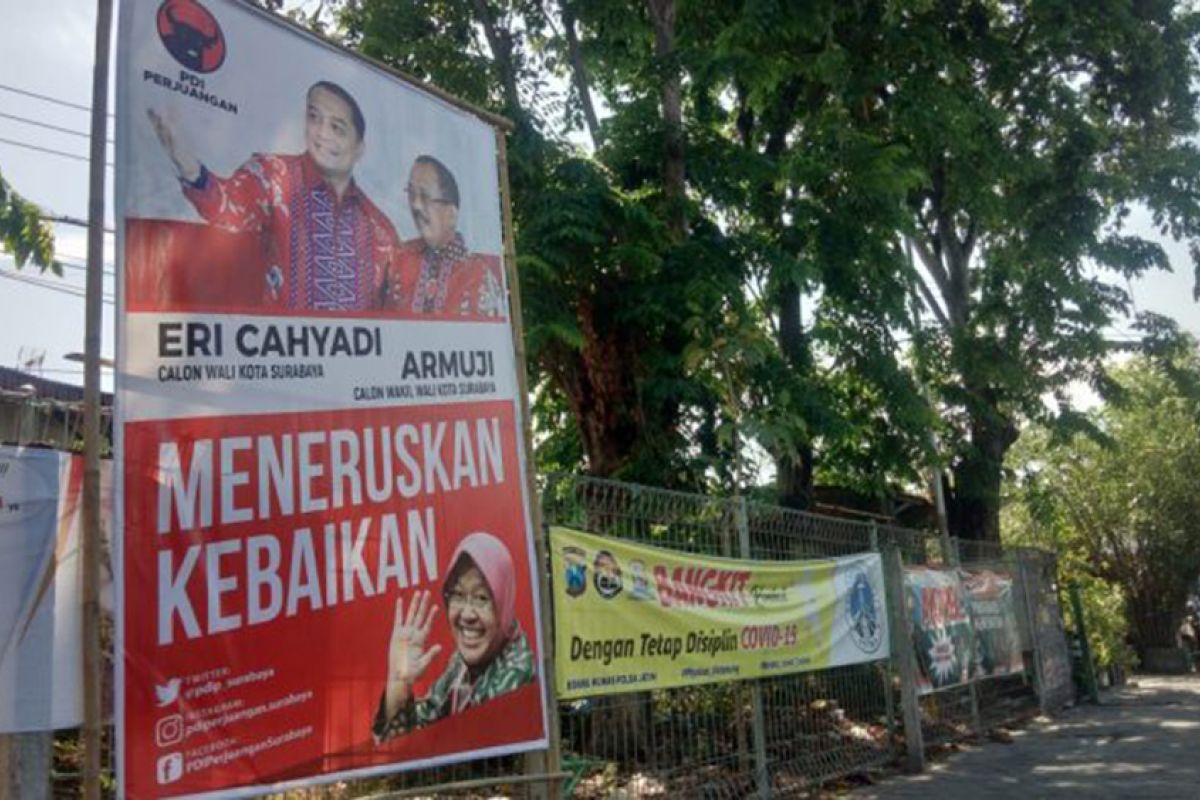 Foto Wali Kota Risma disetujui dipasang di APK Pilkada Surabaya