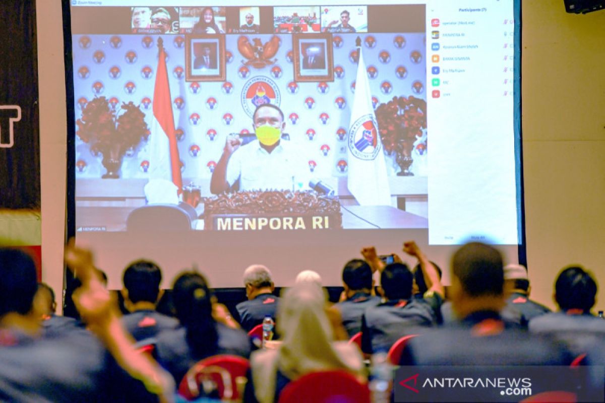 Menpora perkenalkan senam Sundul Langit jelang Hari Sumpah Pemuda