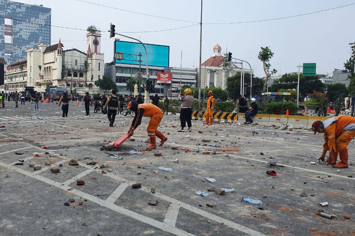 Polisi amankan seribu orang diduga terlibat aksi rusuh