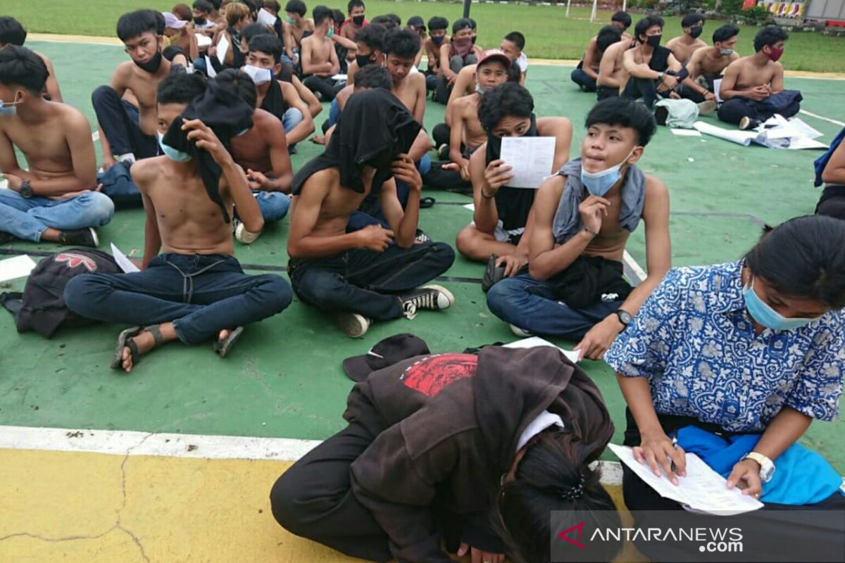 Polisi tangkap 499 orang  di Palembang terkait  provokasi aksi massa