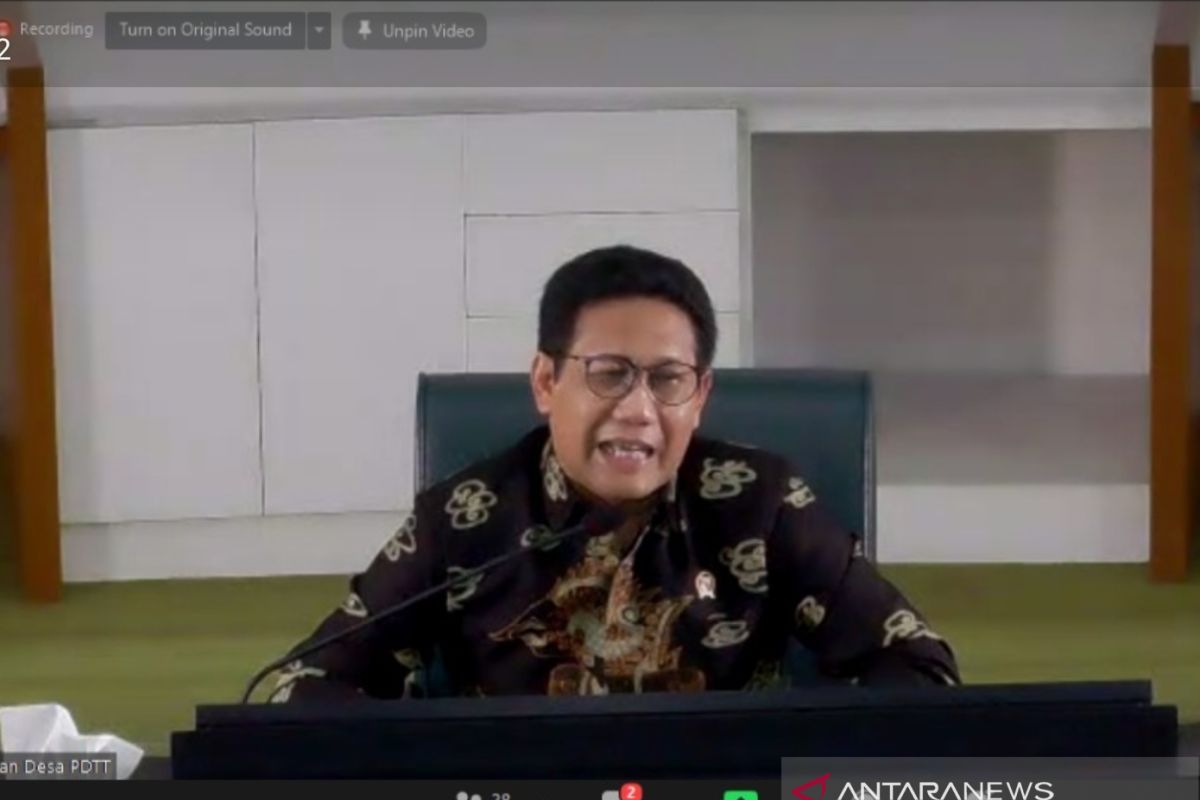 Mendes sebut Rp30,1 triliun Dana Desa terserap per 7 Oktober 2020