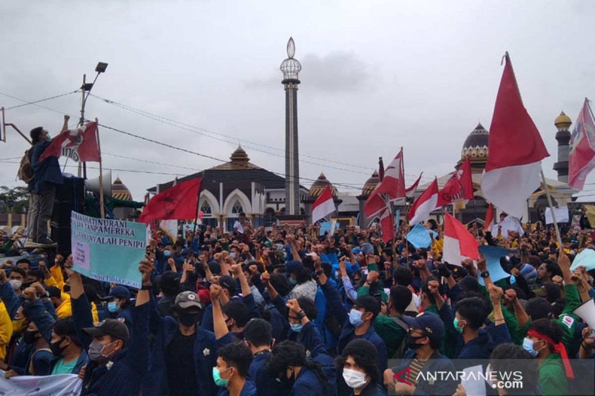 DPRD Bengkulu dukung mahasiswa tolak UU Cipta Kerja