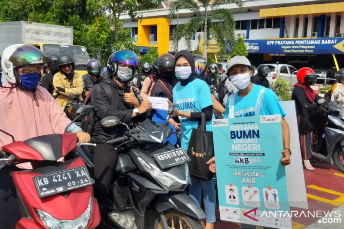 Masyarakat Pontianak mulai terbiasa gunakan masker cegah COVID-19