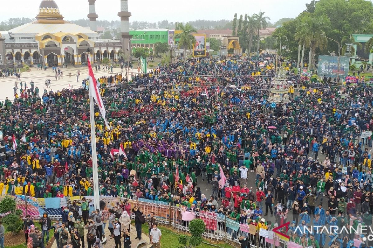 Polda Bengkulu tak bubarkan aksi demo untuk cegah kerusuhan