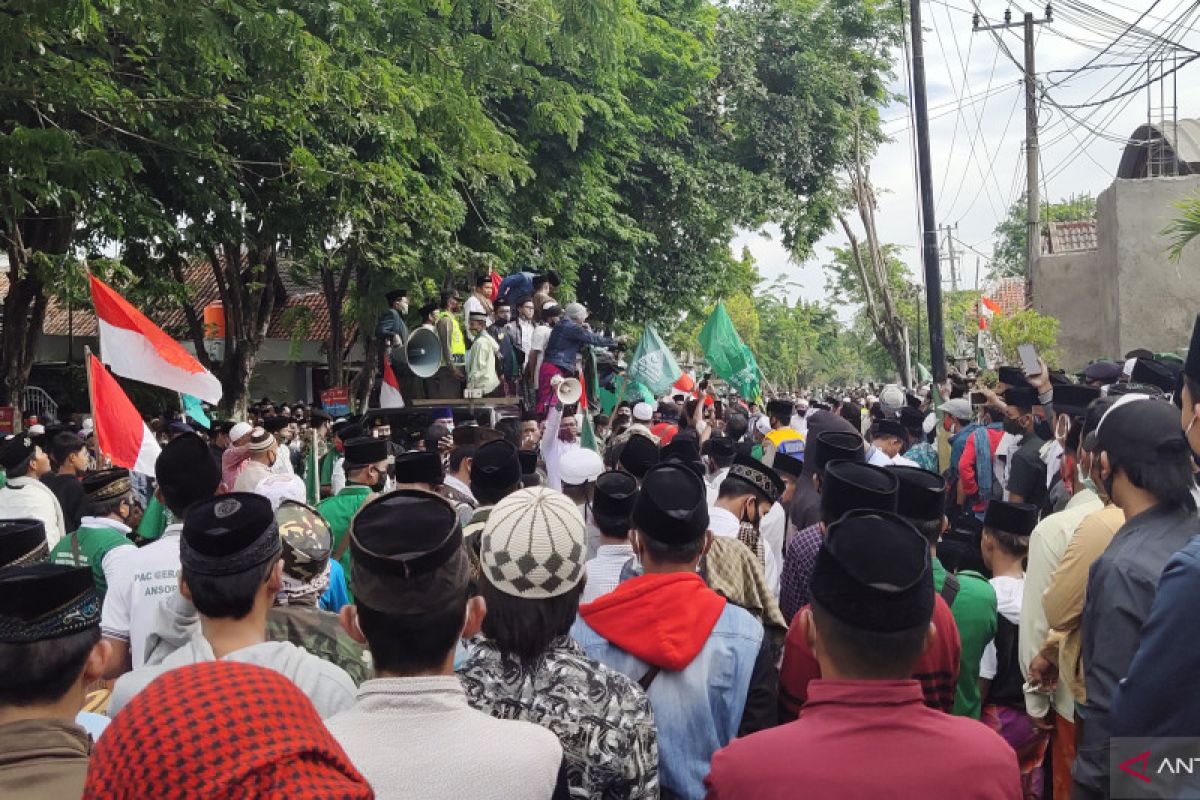 Kasus penghinaan ulama, ribuan orang berunjuk rasa ke Mapolres Pamekasan