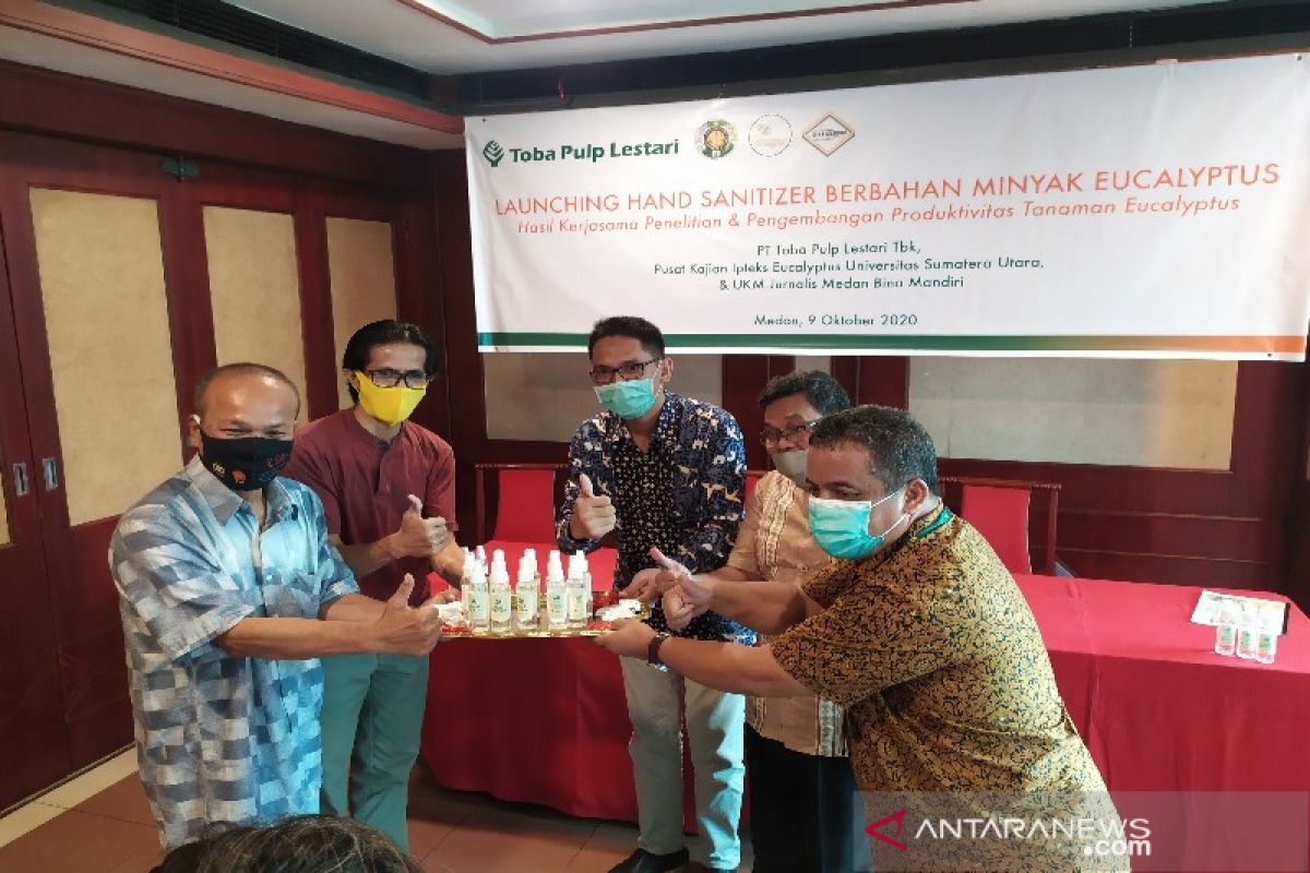 Hand sanitizer eucalyptus produksi Iptek USU dan TPL diluncurkan