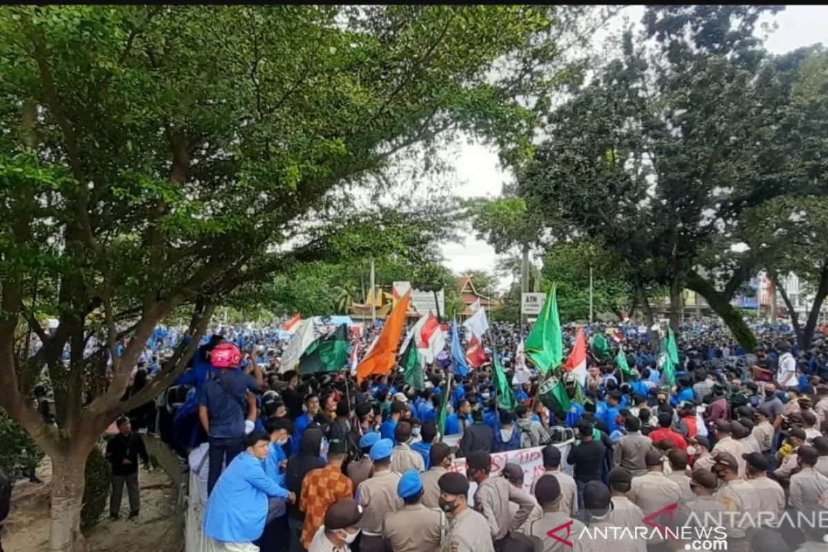 Dikecam FKPMR bertindak represif, Polda Riau: tindakan kepolisian sesuai SOP