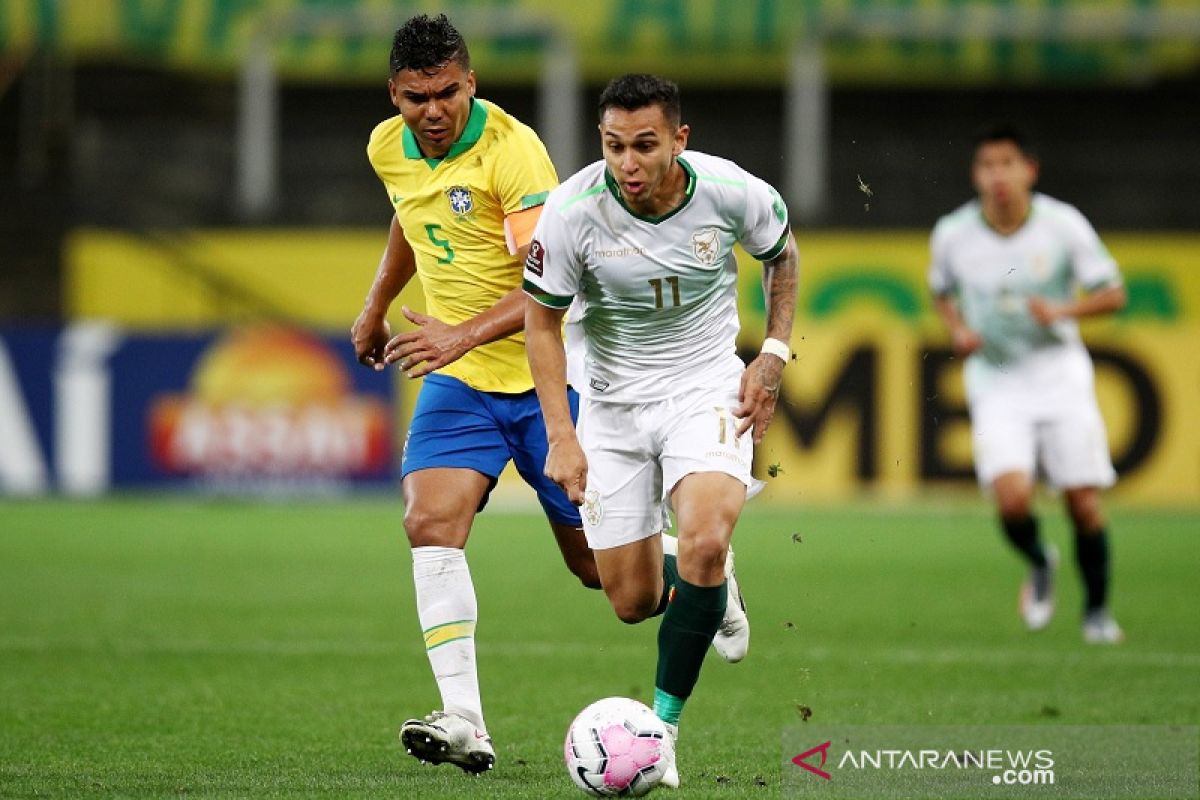 Gelandang Casemiro minta Brazil diselamati setelah cukur Bolivia 5-0