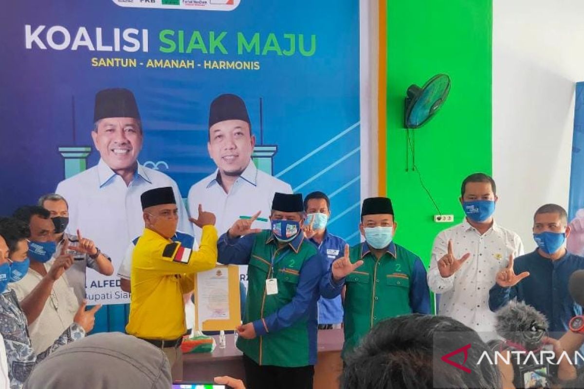 Unggul di survei, Partai Berkarya Siak beri dukungan ke Alfedri-Husni