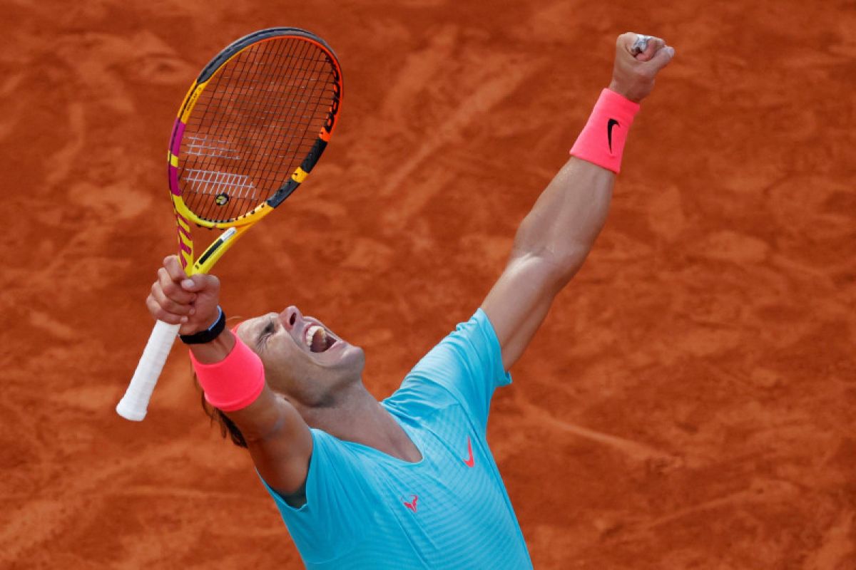 Nadal melaju lagi ke final French Open untuk gelar Grand Slam ke-20