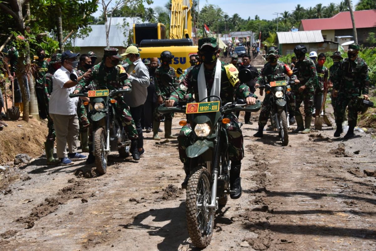 Aster Kasad kunjungi lokasi TMMD di Gorontalo Utara