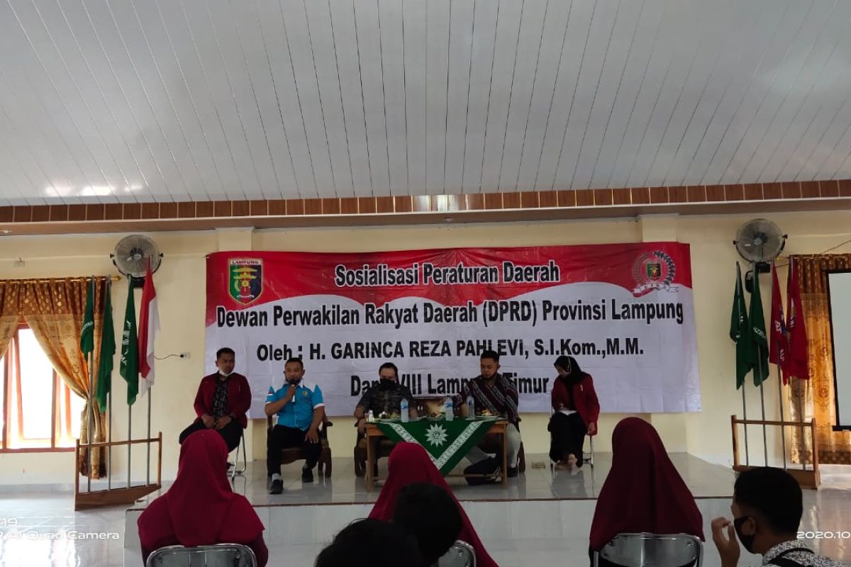 Garinca sosialisasi perda ke Pengurus Cabang IMM Lampung Timur