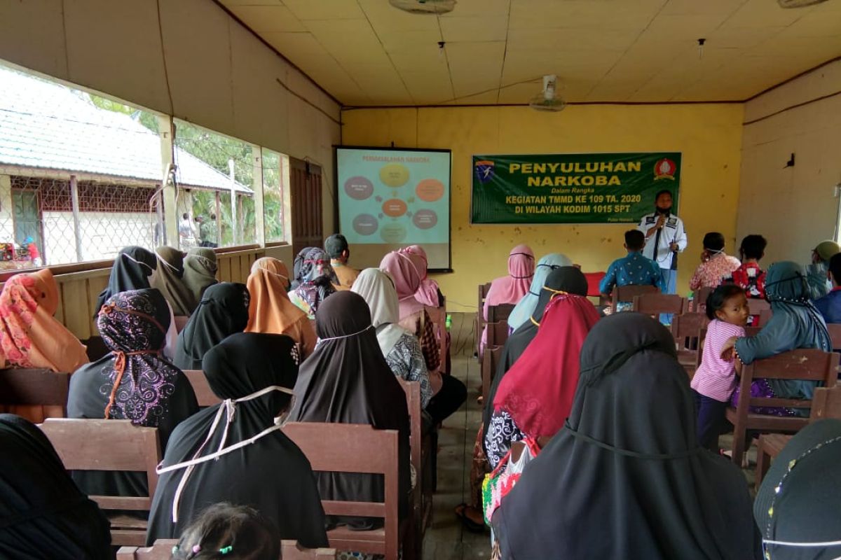 Satgas TMMD juga berikan penyuluhan bahaya Narkoba kepada masyarakat