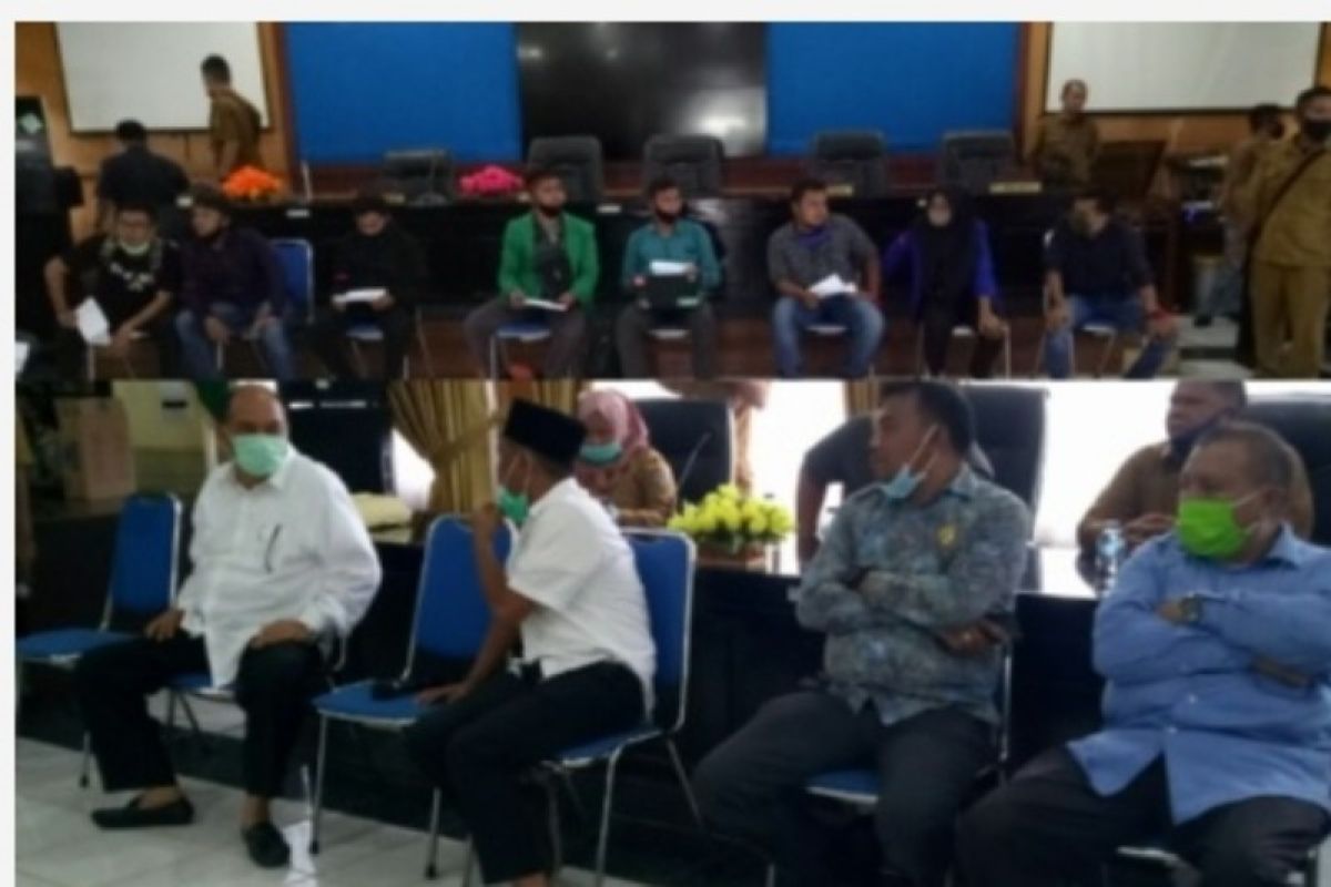 Unjuk rasa UU Cipta Kerja di Tebing Tinggi