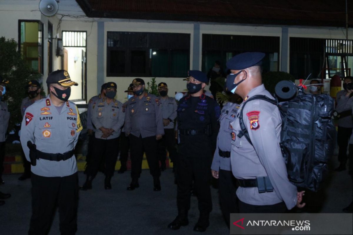 Ratusan personel Brimob Polda NTT di BKO  ke Jakarta