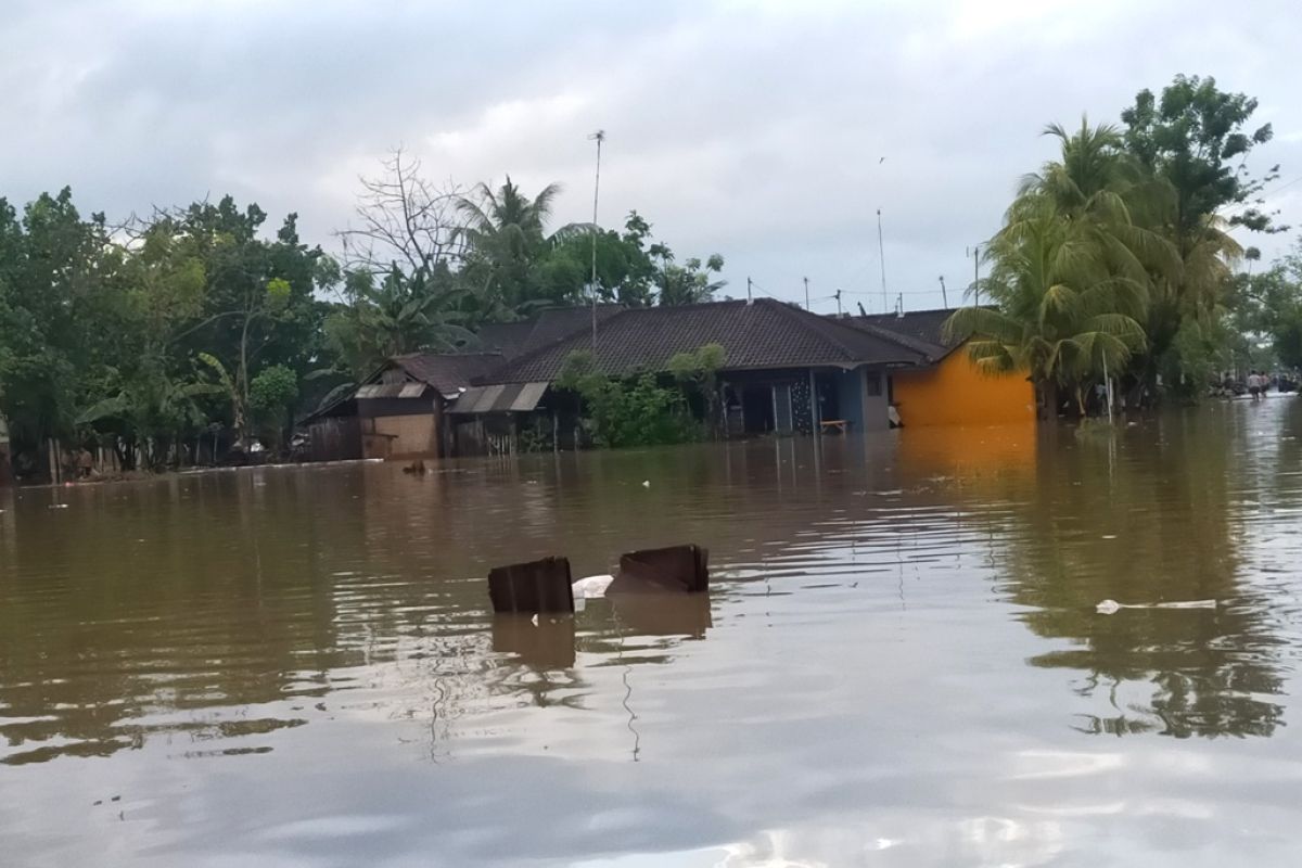 Floods inundate several hundred houses in Jembrana, Bali