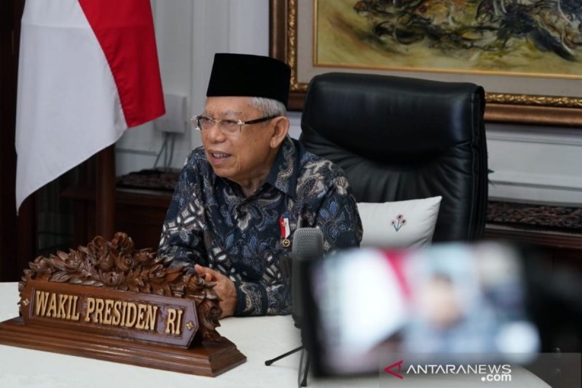 Wapres Ma'ruf Amin katakan Omnibus Law tingkatkan daya saing Indonesia di tingkat global