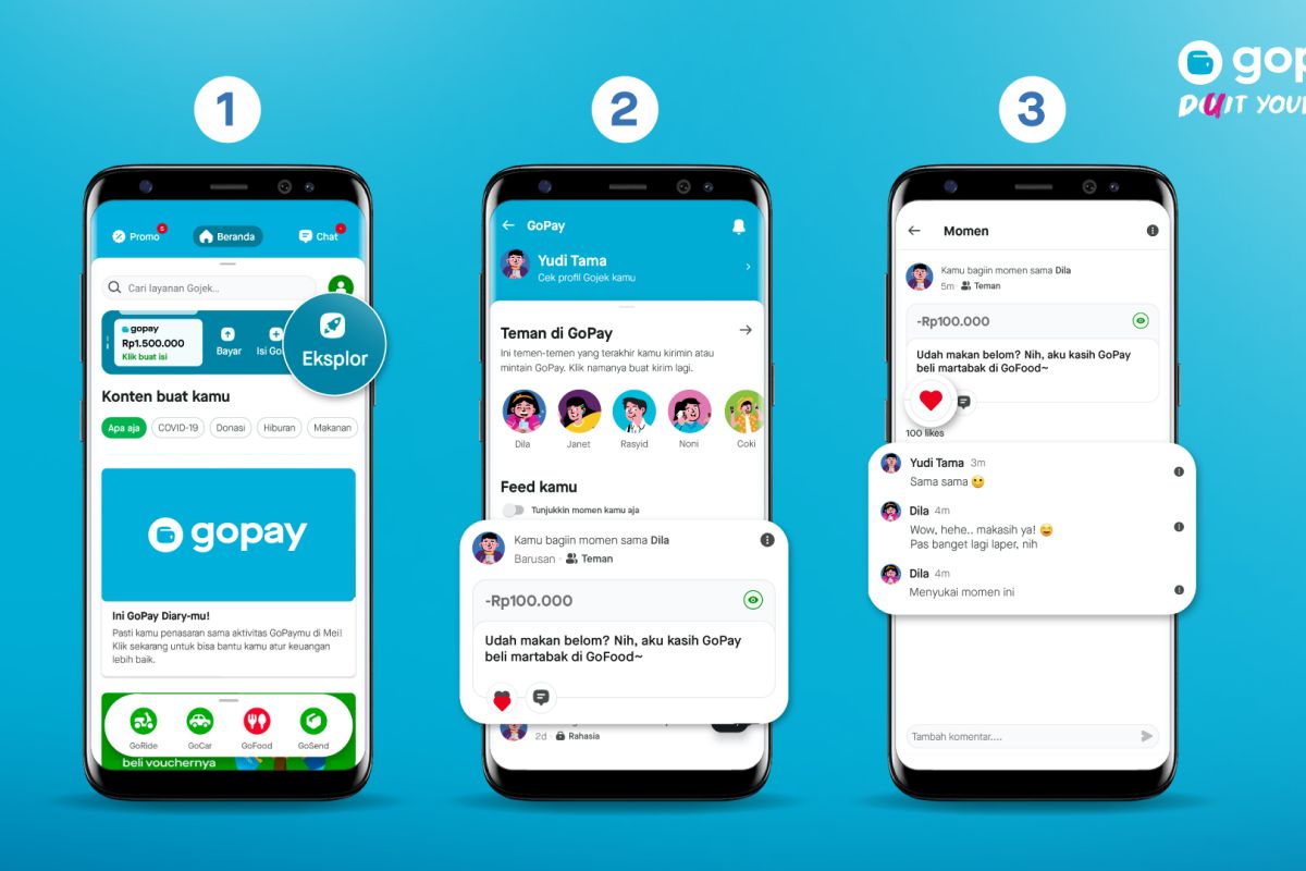 Layanan GoPay hadirkan fitur baru GoPay Feed