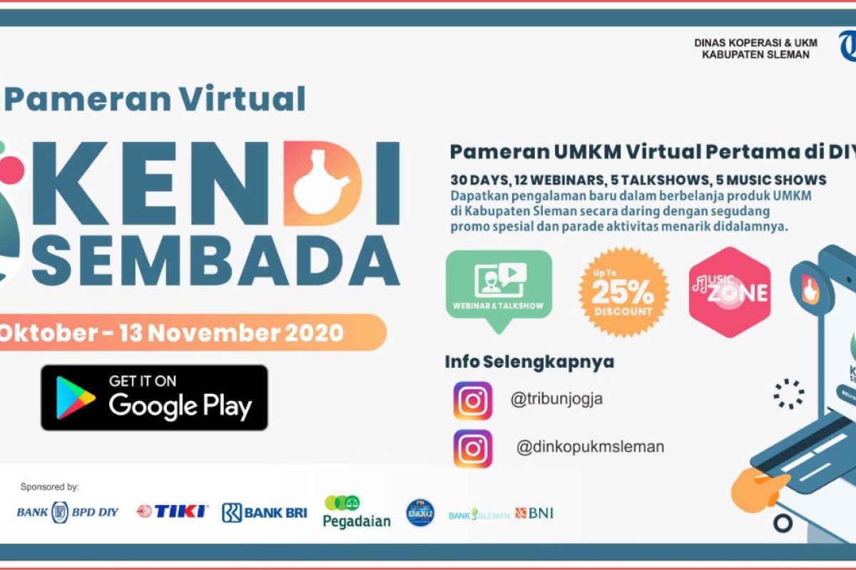 Pameran virtual "Kendi Sembada" membantu pemasaran daring UMKM Sleman