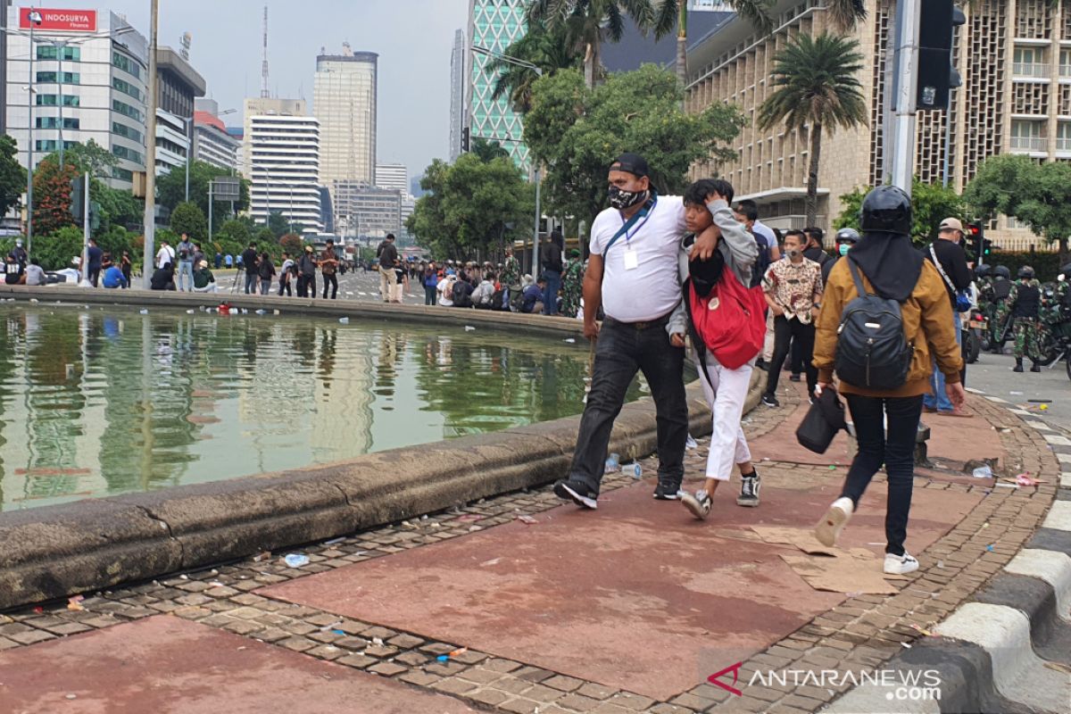 Polisi amankan 500 orang  anarkis di Jakarta hingga Selasa sore