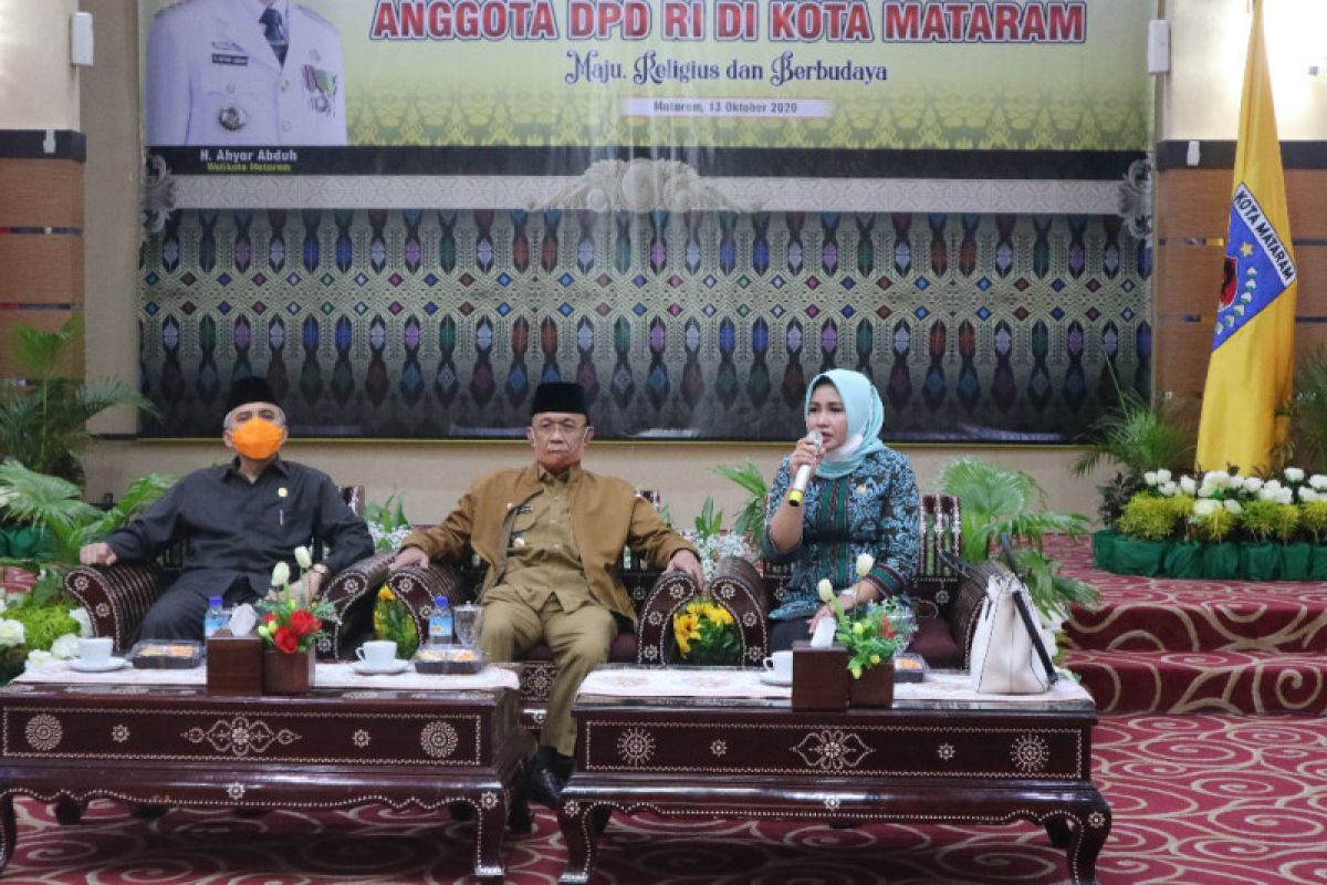 Mataram menerima kunjungan anggota DPD RI terkait penangan COVID-19