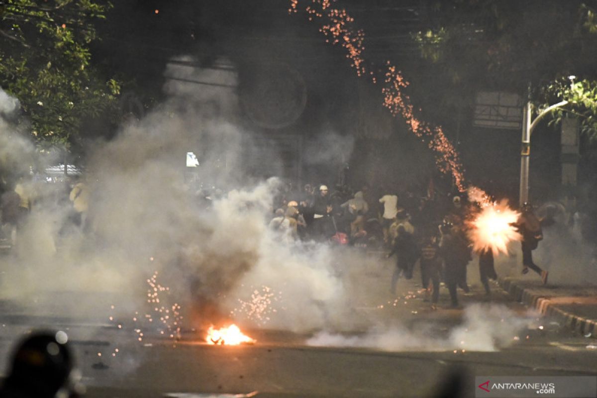 Polda Metro tetapkan 131 tersangka ricuh demonstrasi Omnibus Law