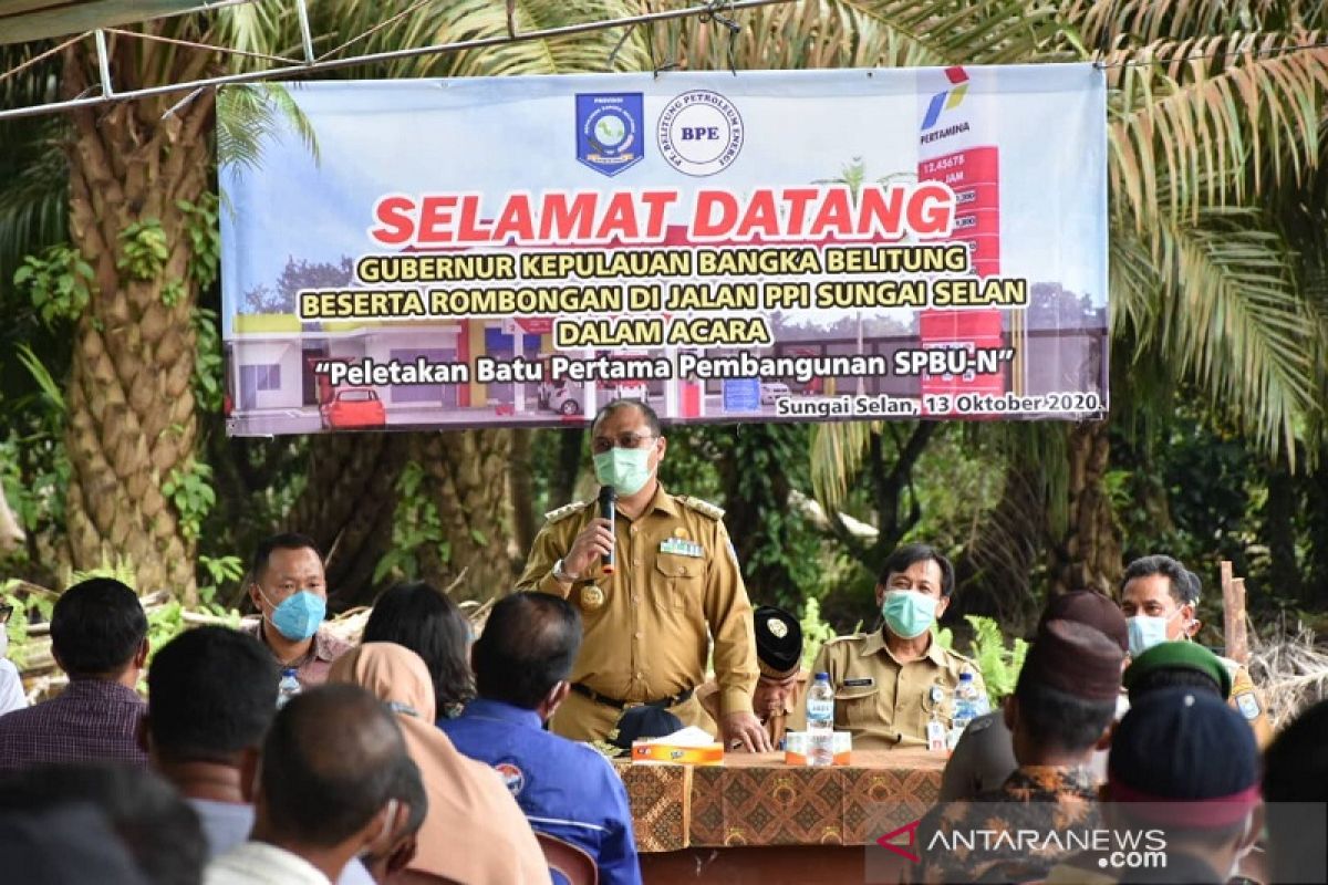 Pemprov Babel bangun SPBU Nelayan  di Sungai Selan