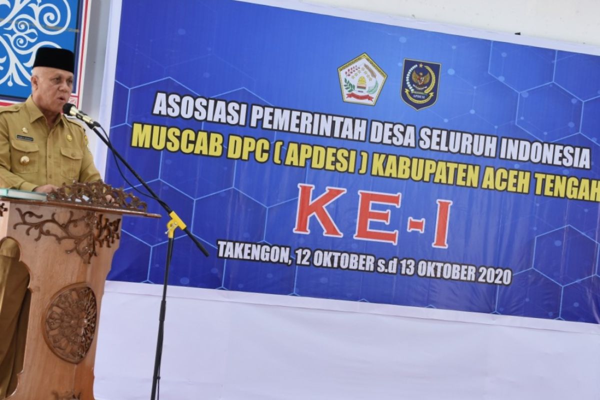 Muscab pertama Apdesi Aceh Tengah dibuka, begini pesan bupati Shabela