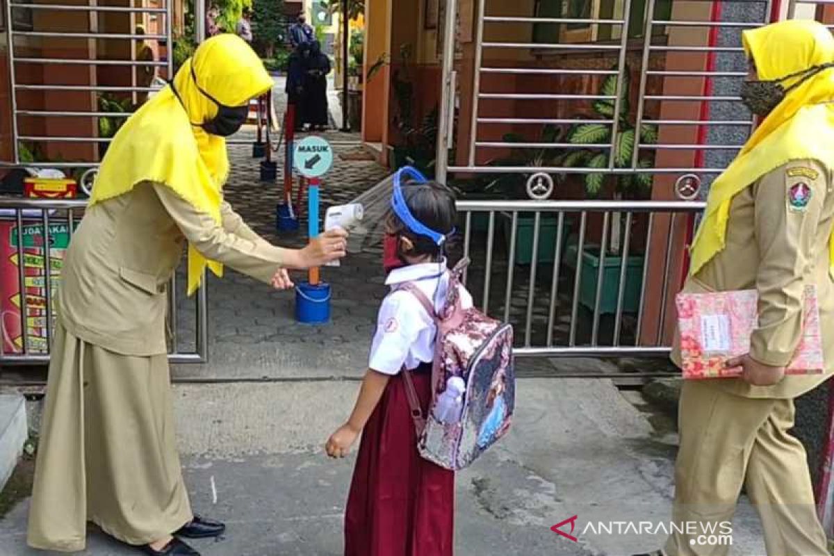 Sejumlah SD di Temanggung simulasi pembelajaran di sekolah saat pandemi