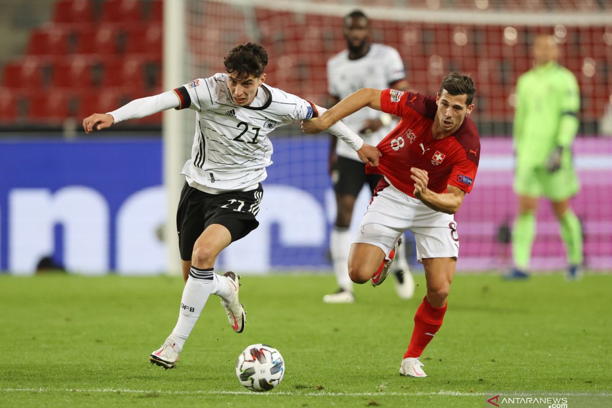Liga Nasional UEFA, drama enam gol saat Swiss tahan imbang Jerman 3-3