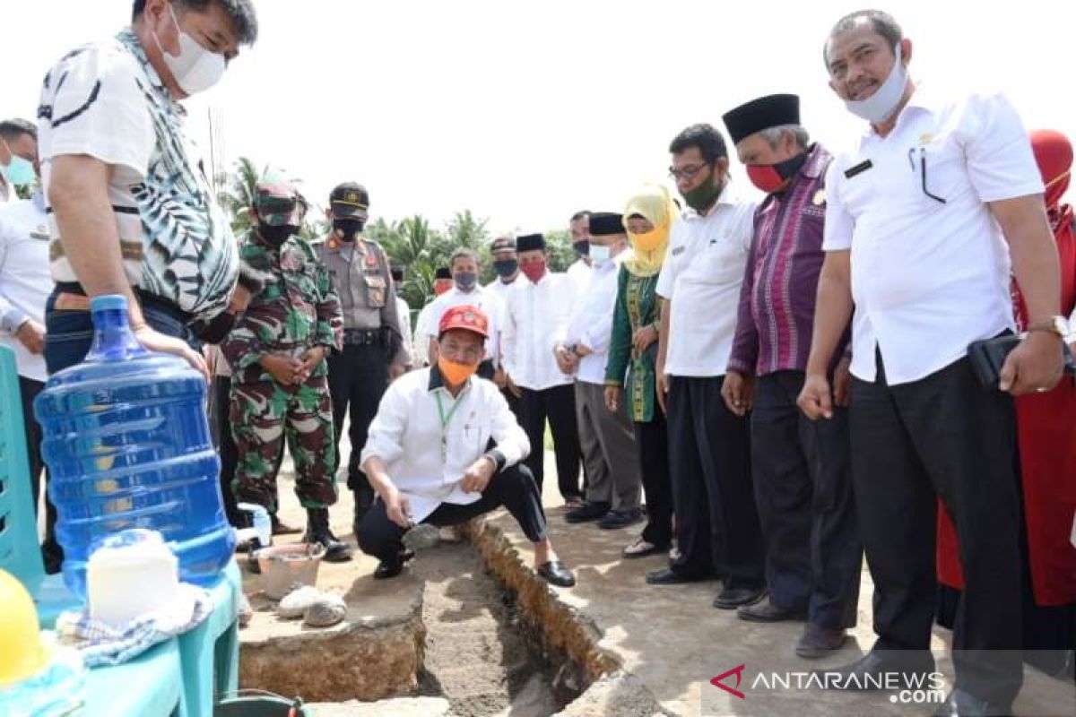 Pembangunan tribun MTQN ke-53 Tapanuli Selatan 2021 di Batang Angkola dimulai