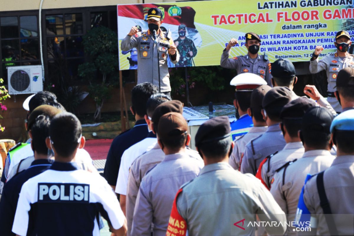 1.500 Personel kawal pengamanan demontrasi tolak Omnibus Law di Banjarmasin