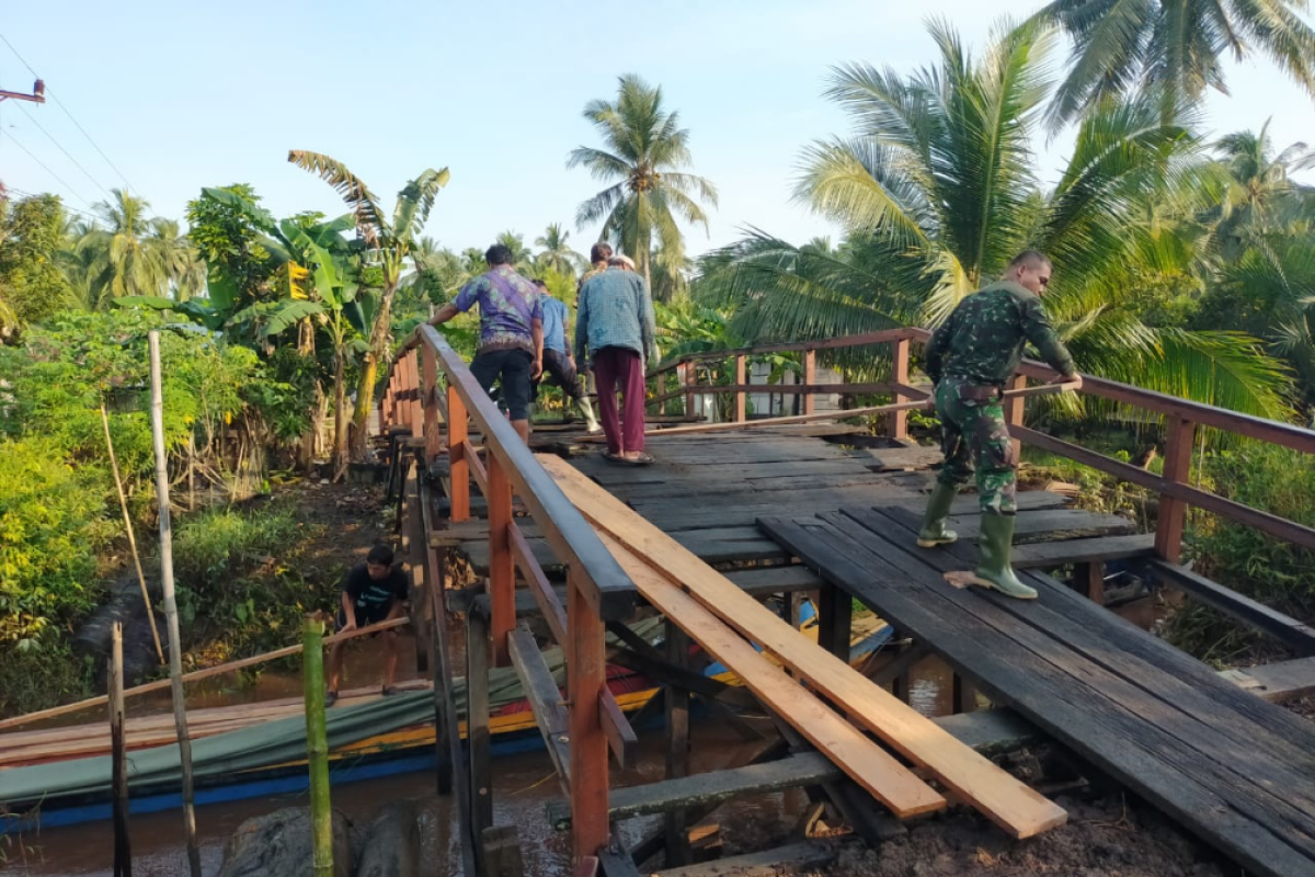 H-6 penutupan Program TMMD, Kodim 1015/Spt terus genjot pengerjaan