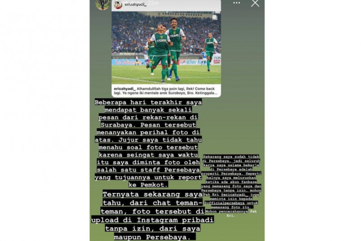 Mantan fotografer Persebaya sesalkan fotonya digunakan untuk pilkada