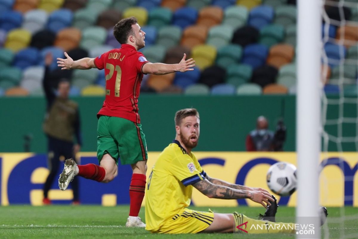 Diogo Jota cetak dua gol saat Portugal hantam Swedia 3-0