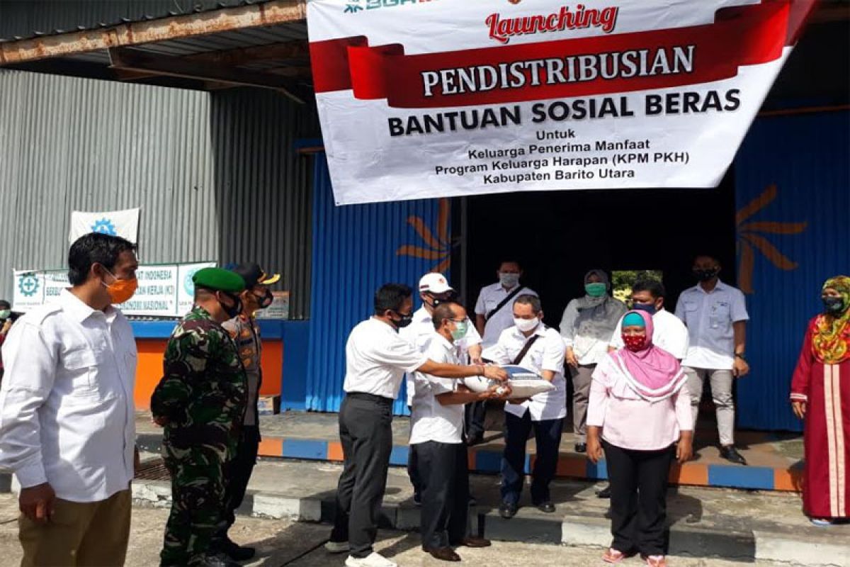 2.491 KPM PKH Barito Utara kembali menerima bansos beras