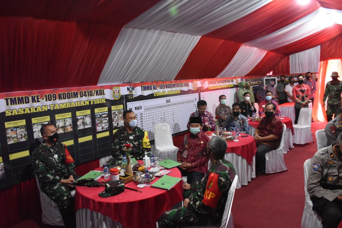 Tim Wasev Mabes TNI apresiasi TMMD di Bandarlampung